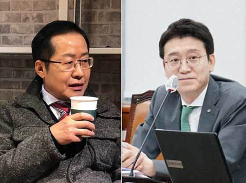 홍준표 무소속 의원(왼쪽)과 김웅 국민의힘 의원.[사진=홍준표·김웅 의원 페이스북]